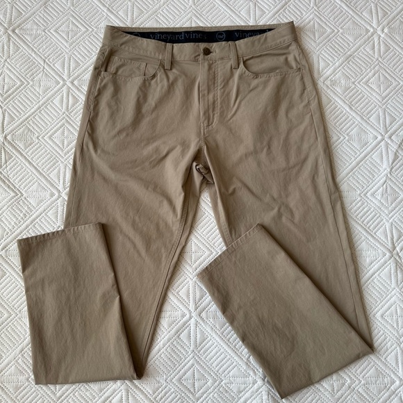 Vineyard Vines On The Go Pants Performance Stretch Size 32x32 - Picture 1 of 8